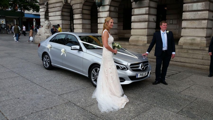 Mercedes Benz Wedding Car Nottingham City Centre